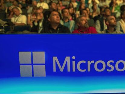 Els assistents a una presentació de Microsoft a Washington.
