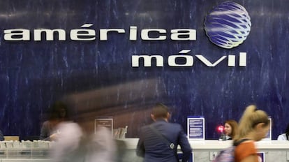 Imagen de la sede de América Móvil, en Ciudad de México. 
