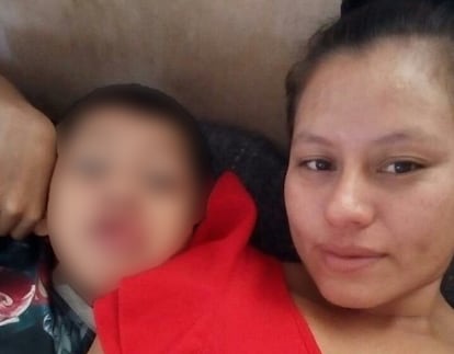 Meylin Obregón Leiva madre de Wilton, niño abandonado en la frontera