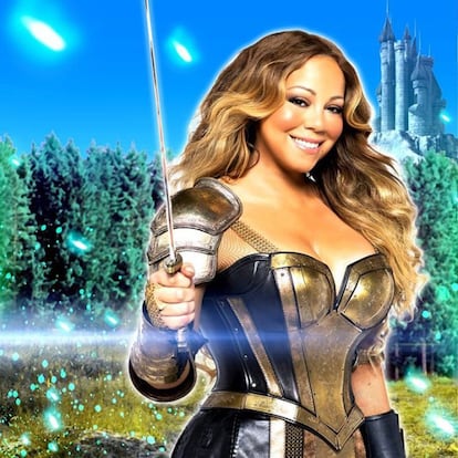 Mariah Carey, en el anuncio del videojuego 'Game of War'.