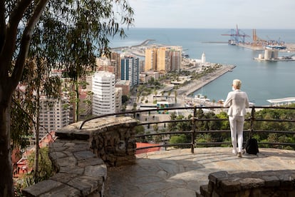 Vista de Málaga desde el mirador de Gibralfaro.