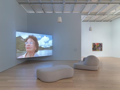 Detalle de la exhibición 'Existe un mundo poshuracán: Puerto Rican Art In the Wake Of Hurricane Maria', en el Whitney Museum.
