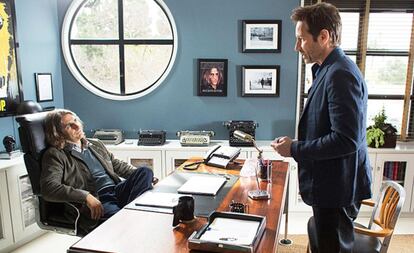 David Duchovny interpretando al vividor Hank Moody en la serie 'Californication'.