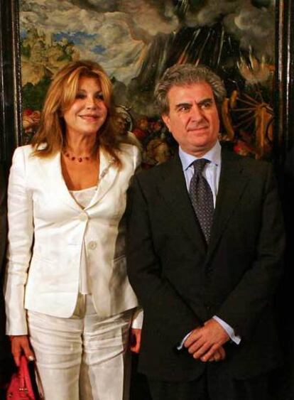 Carmen Cervera y César Antonio Molina, el mes pasado.