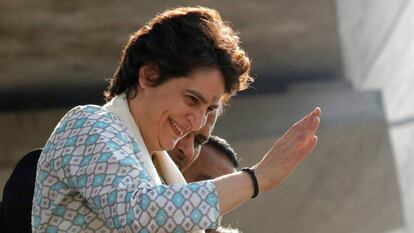 Priyanka Gandhi Vadra en Lucknow, India, el pasado 11 de febrero. 