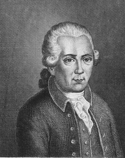 Georg Christoph Lichtenberg (1742-1799), en un dibujo de Johann Ludwig Strecker.