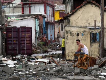 La destrucci&oacute;n dejada en Baracoa, Cuba.