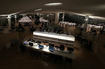 Vista general de la segunda y última planta, el llamado Cielo de los Libros.