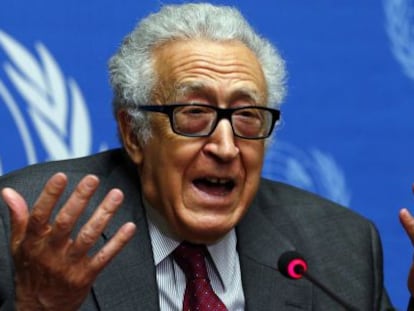 O enviado especial da ONU para a Síria, Lakhdar Brahimi.