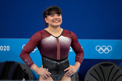 Alexa Moreno durante la ronda clasificatoria de los Juegos Olímpicos de Tokio 2020.
