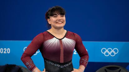 Alexa Moreno durante la ronda clasificatoria de los Juegos Olímpicos de Tokio 2020.