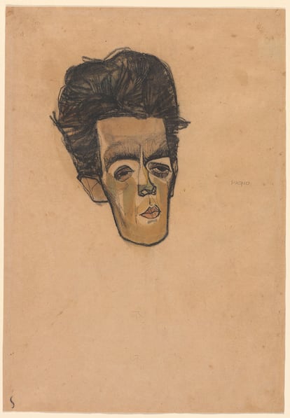 Este 'Autorretrato' de Schiele también forma parte de las obras devueltas. 
