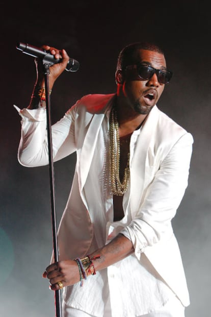 El rapero Kanye West, durante un concierto en Rabat en el mes de mayo.
