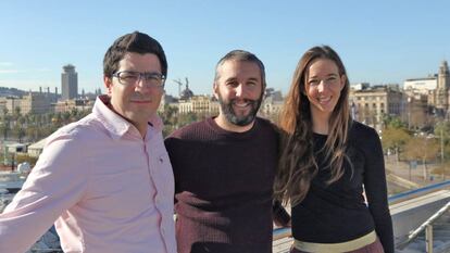 Ferrán Nogué, Oriol Vila y Carlota Pi, fundadores de Holaluz.
