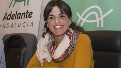 La presidenta del grupo parlamentario de Adelante Andalucía, Teresa Rodríguez.