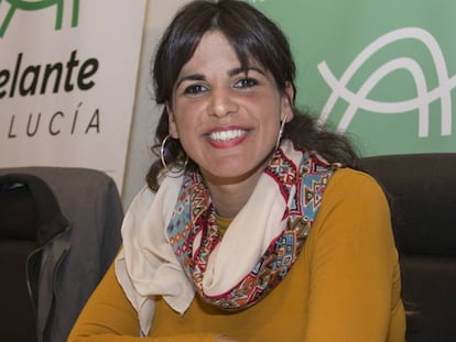 La presidenta del grupo parlamentario de Adelante Andalucía, Teresa Rodríguez.