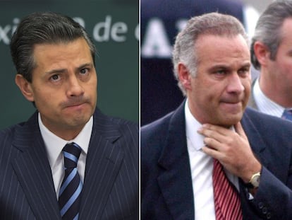 El expresidente de México, Enrique Peña Nieto, y Juan Ramón Collado, que fuera abogado del mandatario.