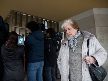 Carmen Avendaño, el martes en los juzgados de Vilagarcía.