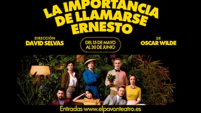 Cartel oficial de la obra de teatro 'La importancia de llamarse Ernesto'