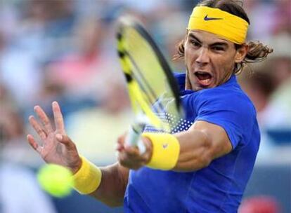 Rafael Nadal, en su duelo contra Tomas Berdych.