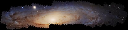 Mosaico de la galaxia Andrómeda creaado con el Hubble