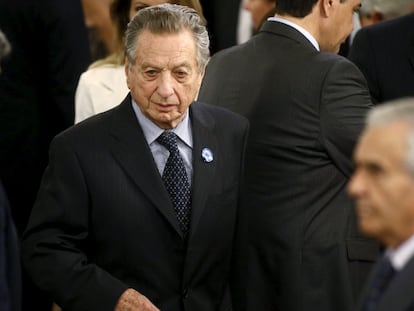 Franco Macri, padre del presidente argentino, en la casa rosada.