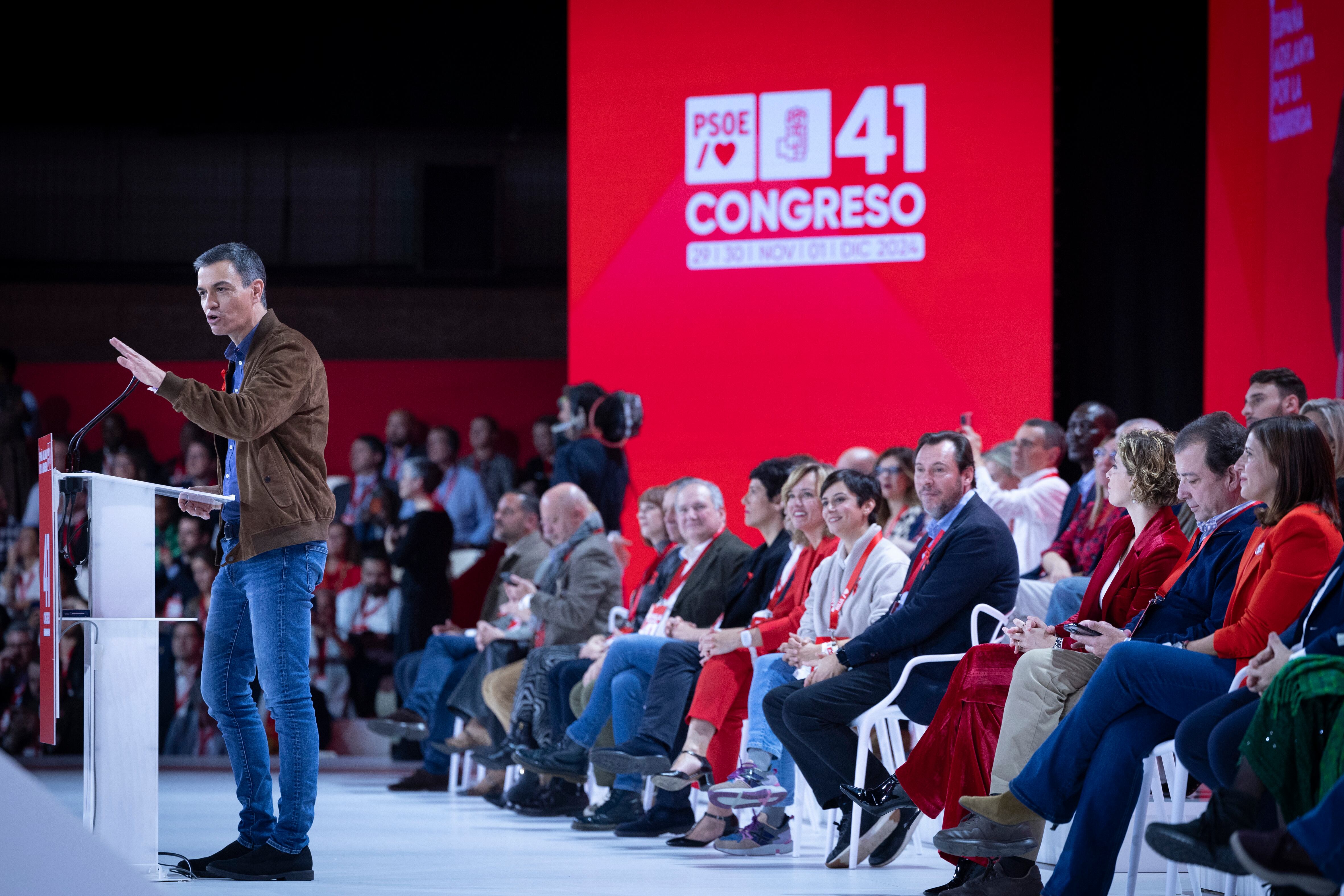 Intervención de Pedro Sánchez en el 41 Congreso del PSOE celebrado en Sevilla el pasado fin de semana.