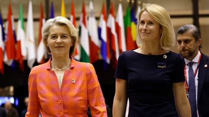 Von der Leyen y Kallas, el jueves en Bruselas.