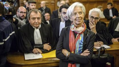 Christine Lagarde ante la Corte de Justicia de la Rep&uacute;blica, en Par&iacute;s, el pasado 12 de diciembre.