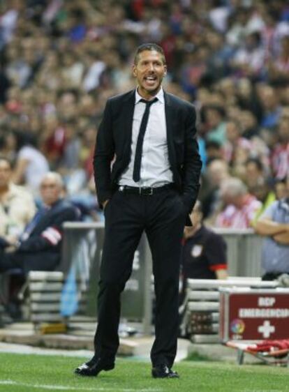 Simeone, durante un partido esta temporada