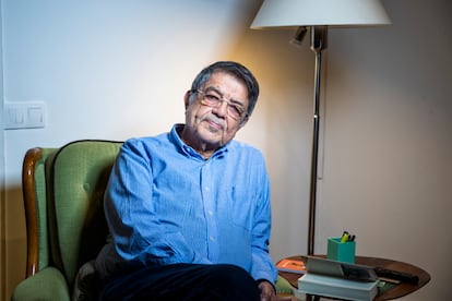 El escritor nicaragüense Sergío Ramírez, fotografiado en su casa de Madrid en febrero de 2023.