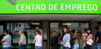 Una oficina de empleo en Sintra, Portugal