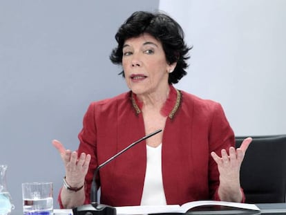 Isabel Celaá, ministra de Educación.