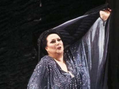 Montserrat Caballé en la ópera 'Ariadna en Naxos' de Richard Strauss en la Ópera de París en1986.
 
