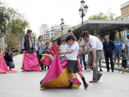 Actividades taurinas para niños, organizadas por la Maestranza de Sevilla el pasado mes de marzo.