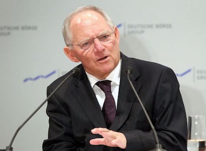 El ministro alemán, Wolfgang Schauble.