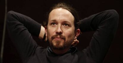 Podemos leader Pablo Iglesias, on Thursday.