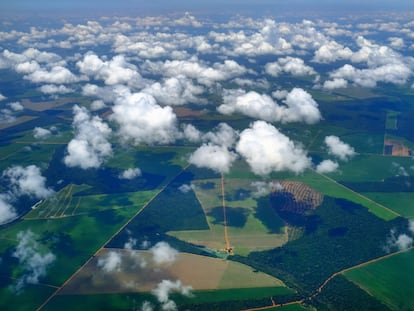 Vista aérea de Sinop (MT), de onde parte o projeto da Ferrogrão.