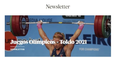 Portada de la newsletter sobre los Juegos Olímpicos de EL PAÍS.