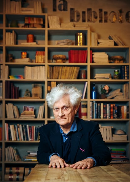 Berardi, in the library of his hotel in Madrid.