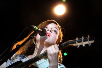 Lourdes Hernández, la cantante de Russian Red, uno de los grupos que actuarán en varios festivales de música este verano, como el Vigo Transforma.