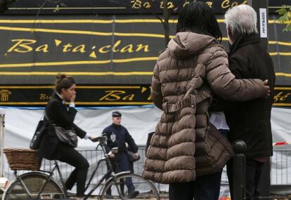 La sala Bataclan cuatro d&iacute;as despu&eacute;s del atentado.