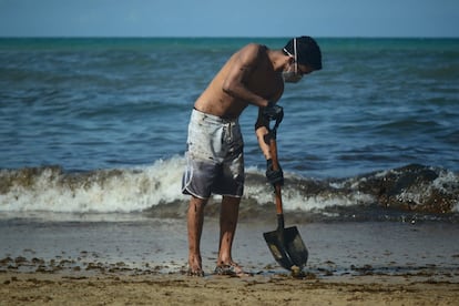 “Hoje eu venho, amanhã eu venho, e depois também”, garante o estudante de Ciências Biológicas Paulo Vitor, de 19 anos. “Se ficar alguma ferida, vai ter valido a pena. Isso que a gente tá fazendo... Quem é cabense, quem frequenta essas praias, chega e vê uma coisa dessa... É até emocionante”