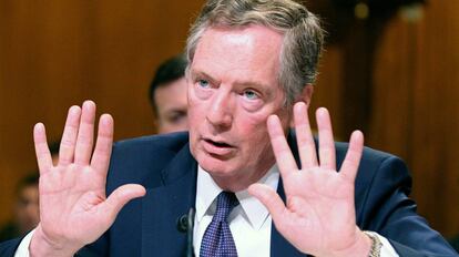 Robert Lighthizer en su intervención ante el Senado de EE UU