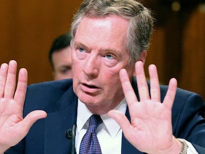 Robert Lighthizer en su intervención ante el Senado de EE UU