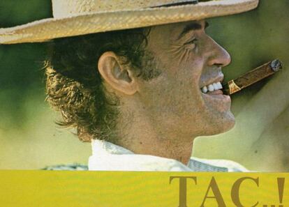 La portada del &aacute;lbum &#039;Tac...!&#039; (1977) de Franco Califano. 