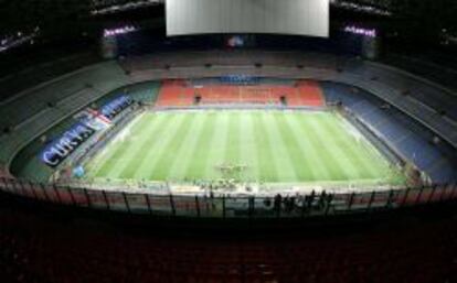 El estadio de San Siro, en Milán, escenario de la final de la Liga de Campeones.