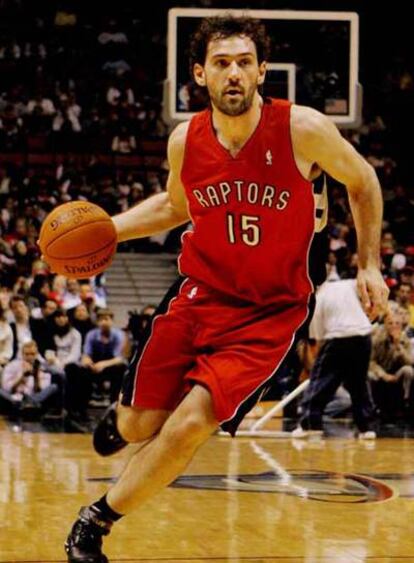 Jorge Garbajosa, en un partido de la NBA.