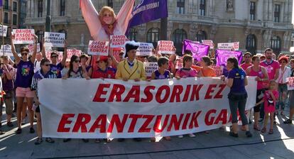Imagen de archivo de una concentración contra las agresiones sexuales.