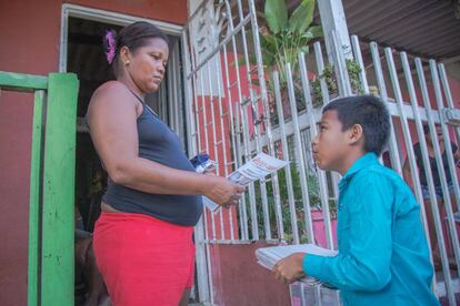 Uno de los niños que participó en el taller 'Cronicando' del Centro Gabo.